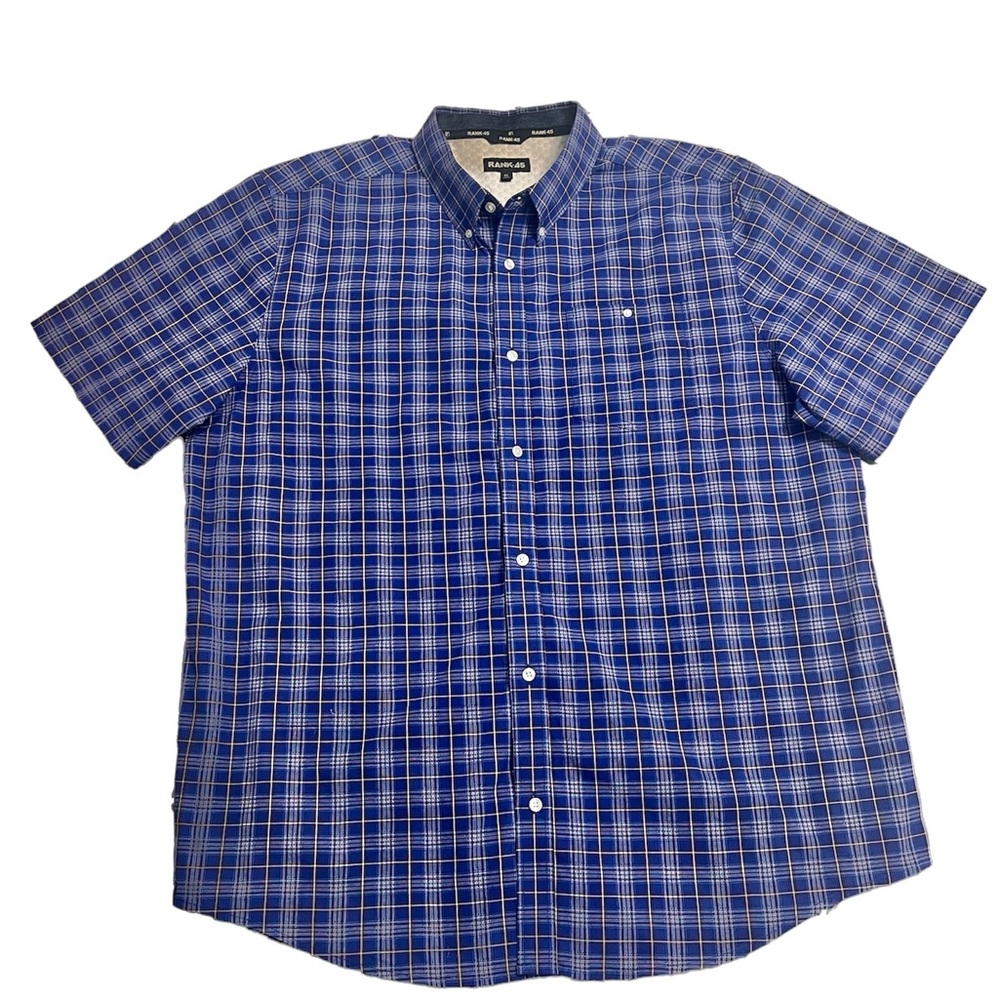 Rank 45 Button-Down Short Sleeve Men ‘s Shirt Size XL New without tags